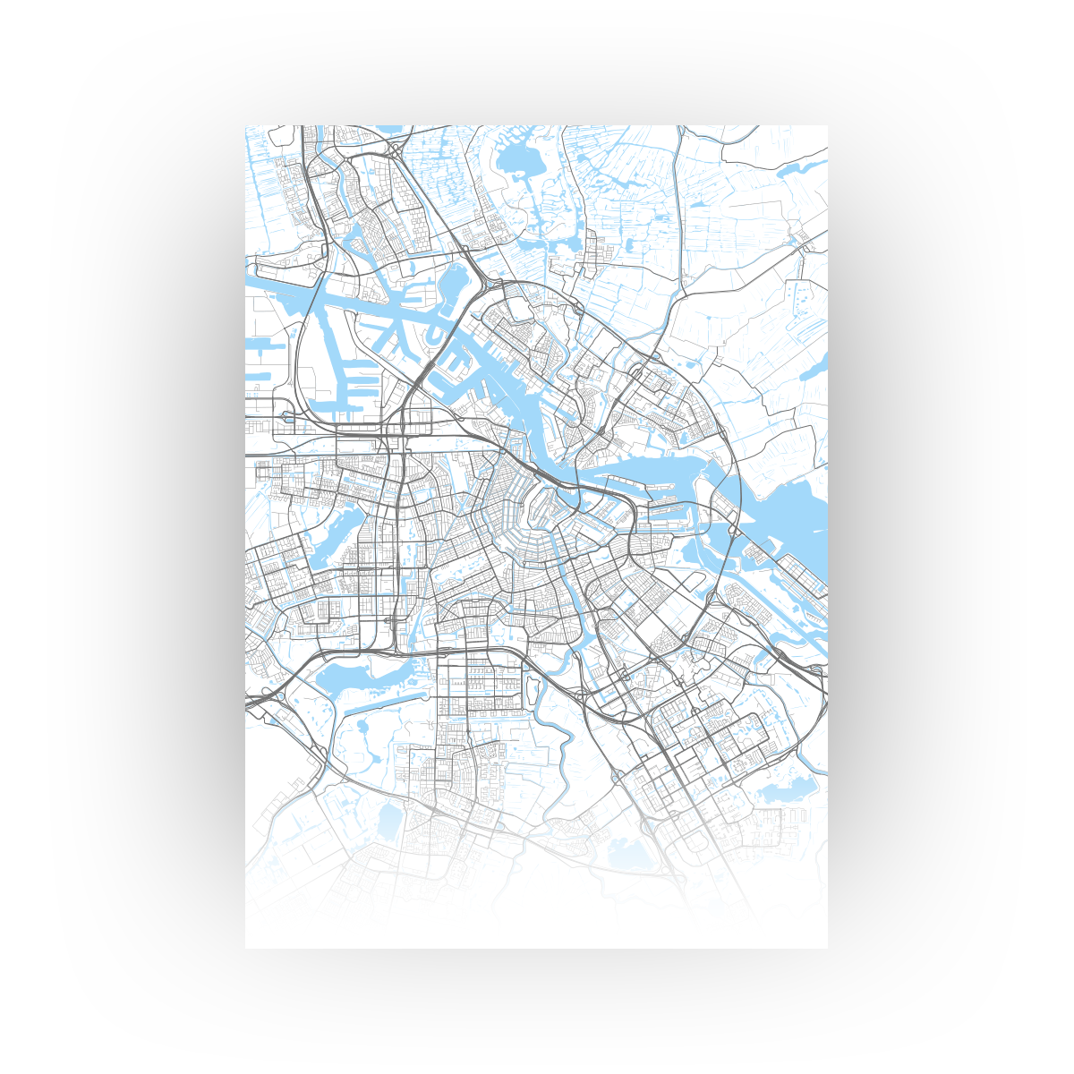 Cirkel poster van Amsterdam